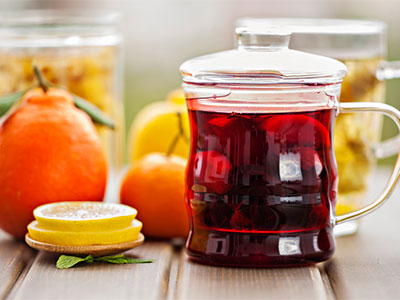 green and herbal teas